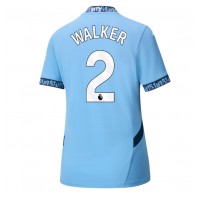 Billiga Manchester City Kyle Walker #2 Hemma fotbollskläder Dam 2024-25 Kortärmad